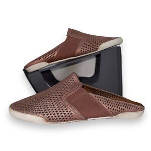 Frye Melanie Perf Slip-on Mules Rose Gold 3479198-RSG Women's 8.5M